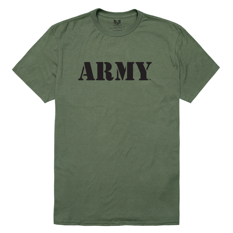 Relaxed Graphic T's, Us Army, Olive, Xl