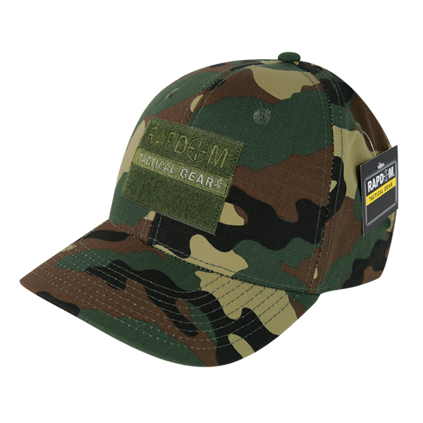 Embroidered Ripstop Cap, Rdt, Woodland