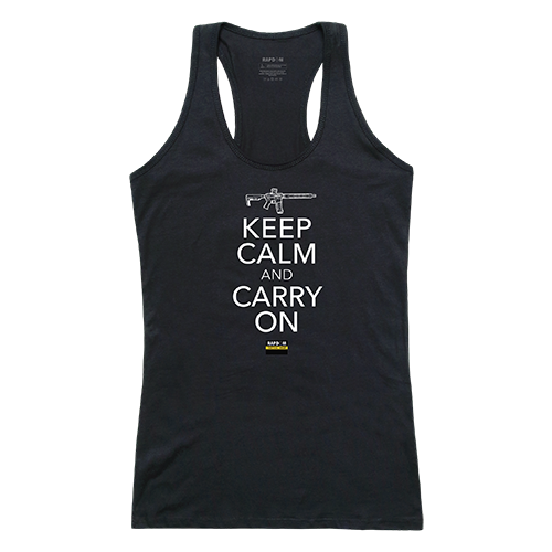 Women's Graphic Tank, Carry On, Blk, s