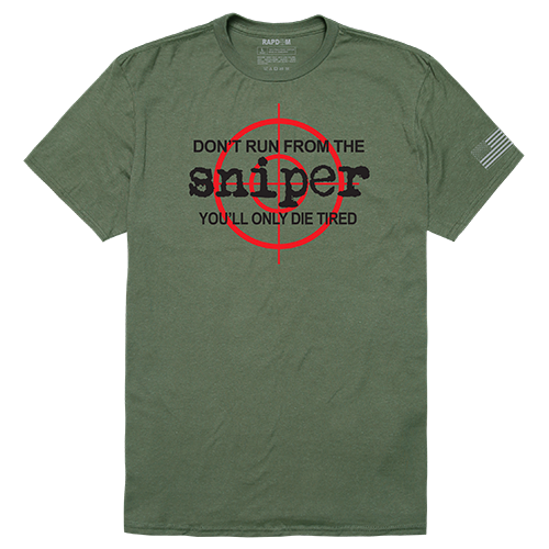 Tactical Graphic T, Sniper, Olive, Xl