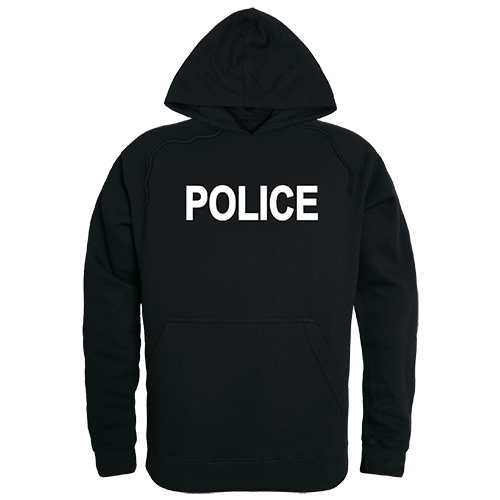 Graphic Pullover, Police, Black, s