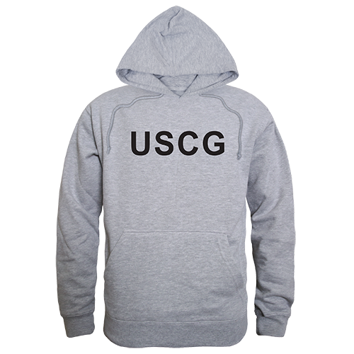 Graphic Pullover, Uscg, H.Grey, 2x