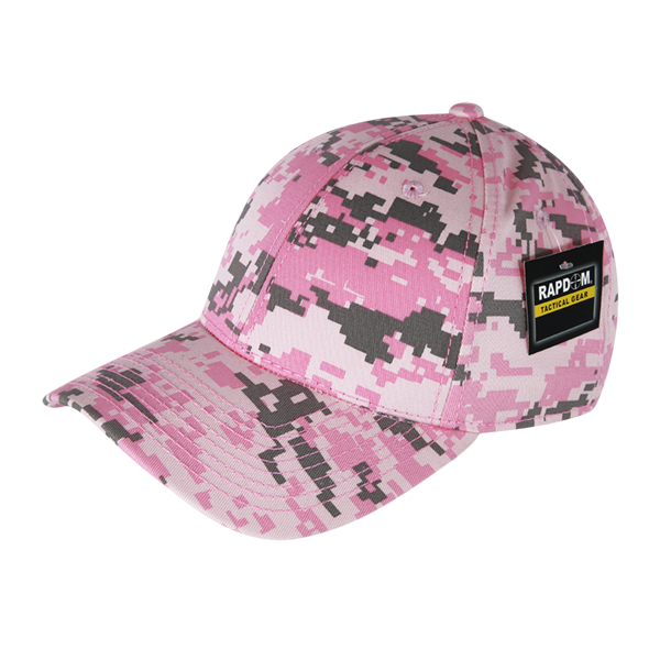 Low Crown Structured Camo Cap, Pink Dig