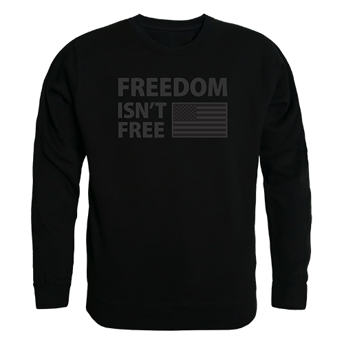 Graphic Crewneck, Freedom Isn't, Blk, l
