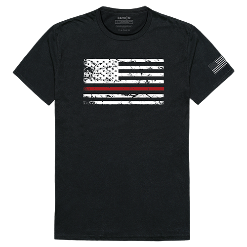 Tacticalgraphic T, Thin Red Line, Blk, l