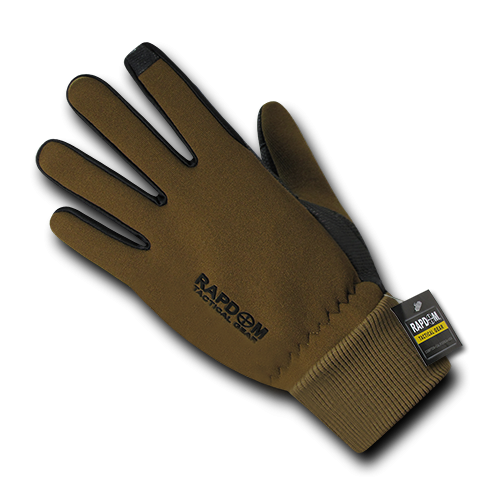 Neoprene Gloves With Cuff, Coyote, Xl