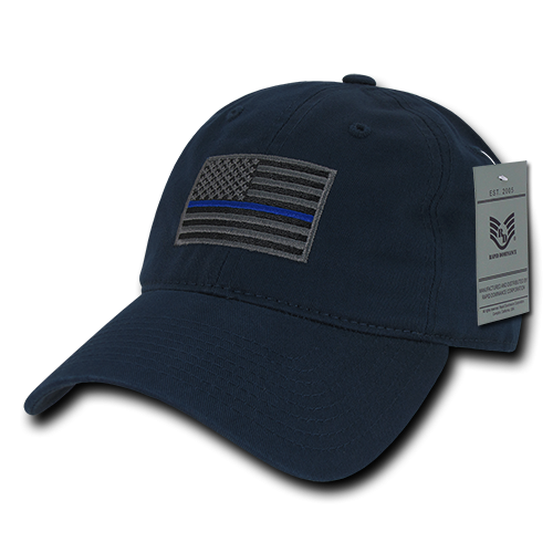 Relaxed Graphic Cap,Thin Blue Line,Navy