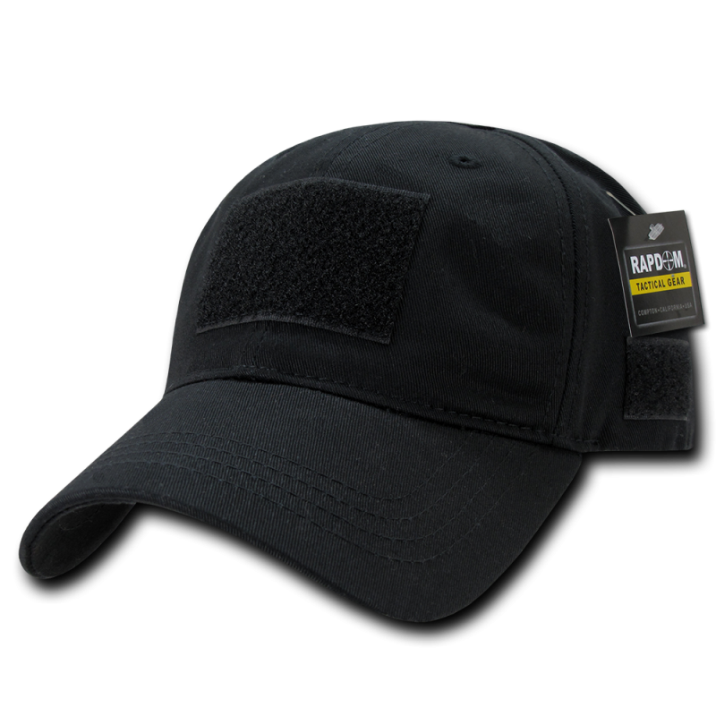 Relaxed Crown Tactical Caps, Black