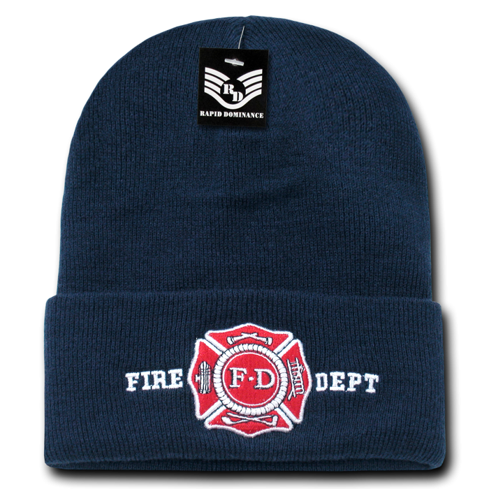 Pub/Safety Long Beanies, Fire Dept, Ny