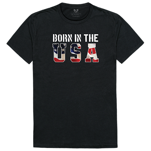 Relaxedgraphic T,Born In The Us, Blk, Xl
