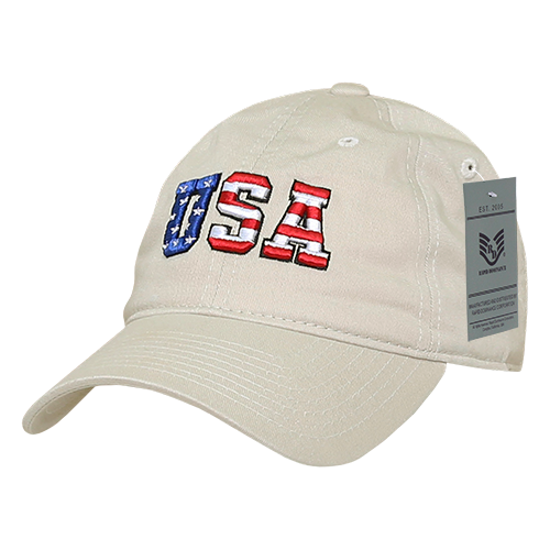 Relaxed Graphic Cap, Us Flag Letters,Stn