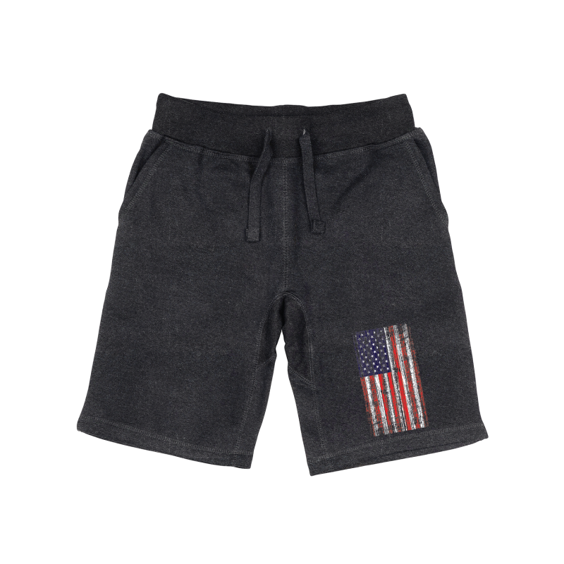 Graphic Shorts, Distressed Flag, Hch, l