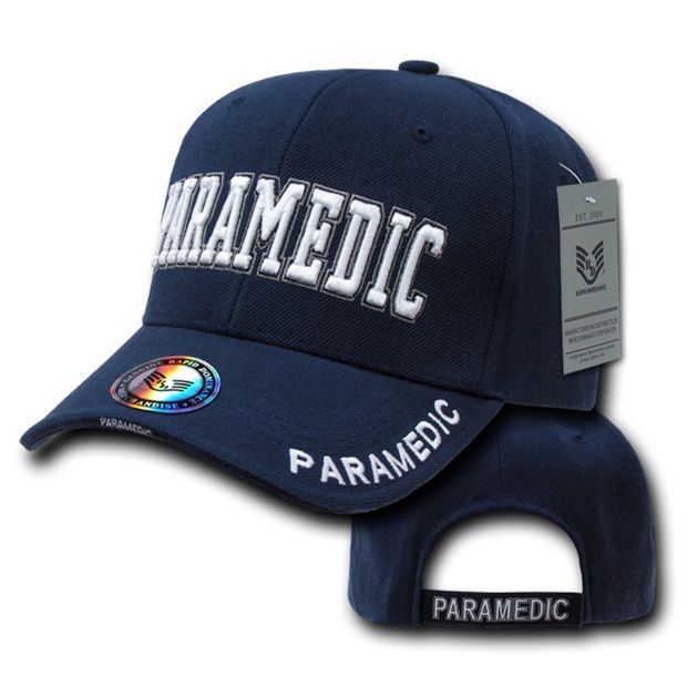 Deluxe Law Enf. Caps, Paramedic, Navy