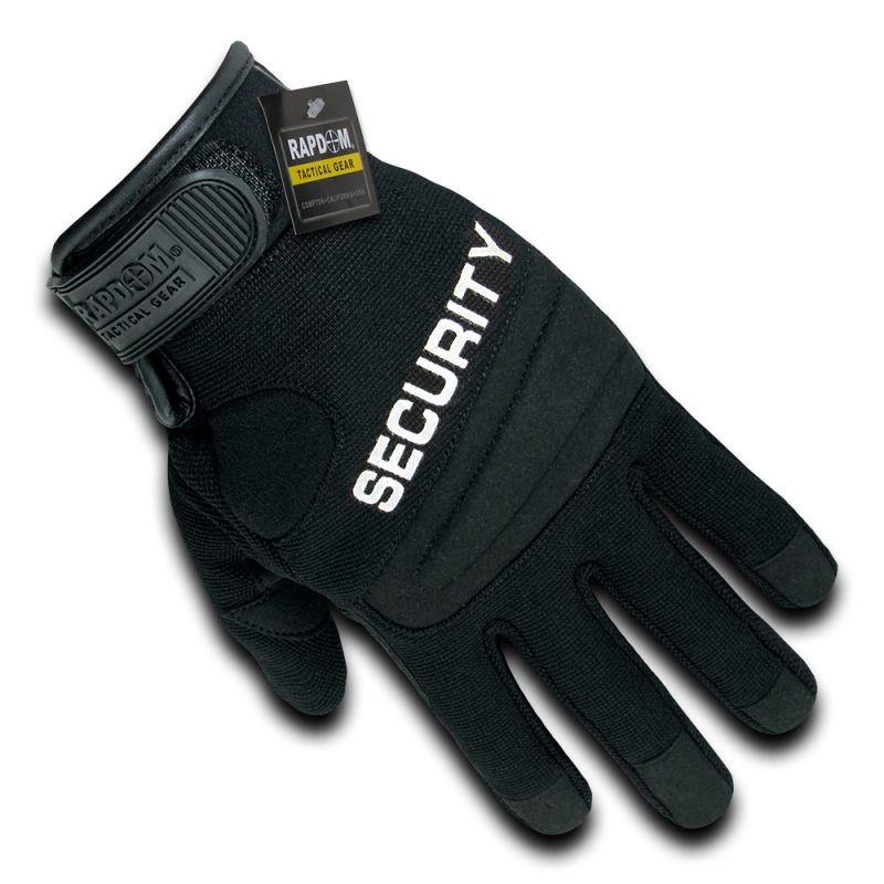 Digital Leather Glove,Security,Black,2x