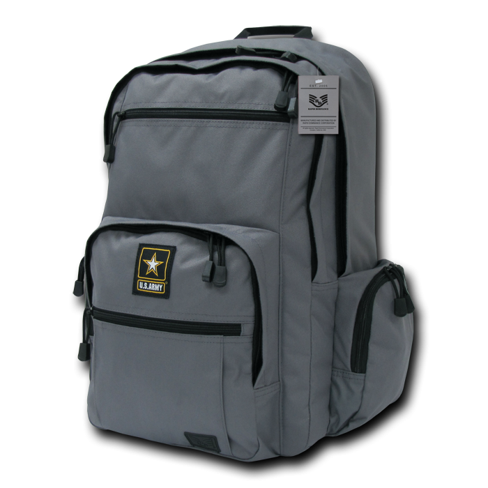 Deluxe Backpack, Army, Grey