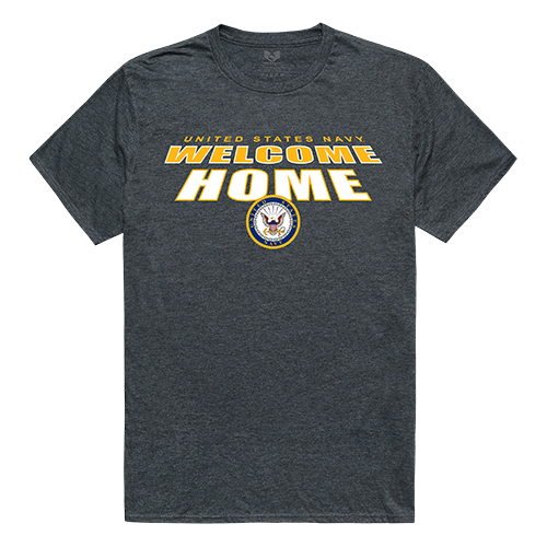 Welcome Home Tee, Navy, H. Charcoal, s