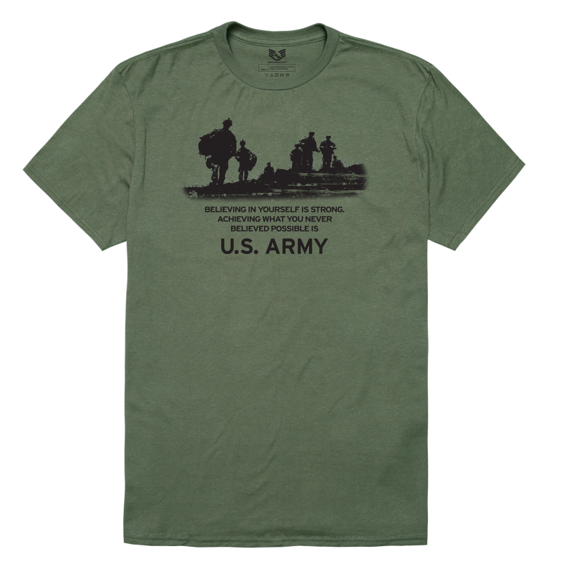 Relaxed Graphic T's, Army 13, Olive, l