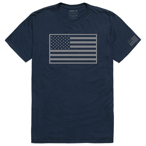 Tactical Graphic T, Tonal Flag, Nvy, m