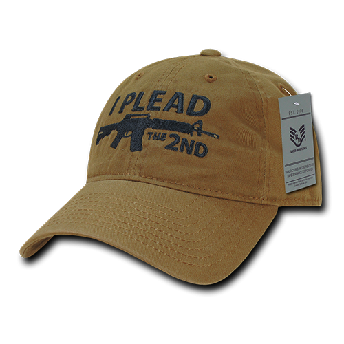 Relaxed Graphic Cap, I Plead 2Nd, Coyote