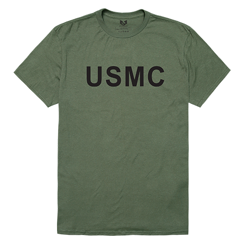 Relaxed Graphic T's, Usmc, Olive, m