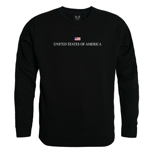 Graphic Crewneck Sweatshirt - USA Made, Black