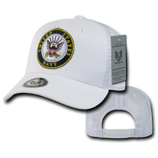 Back To The Basics Mesh, Navy, White Trucker Cap