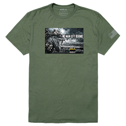 Tactical Graphic T-Shirt - No Men Left, Olv, s