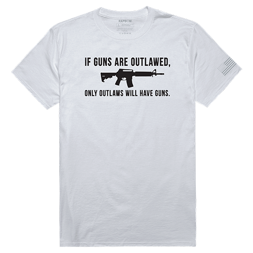 Tactical Graphic T, Outlawed, White