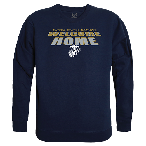 Graphic Crewneck, Navy, Usmc, Nvy, s