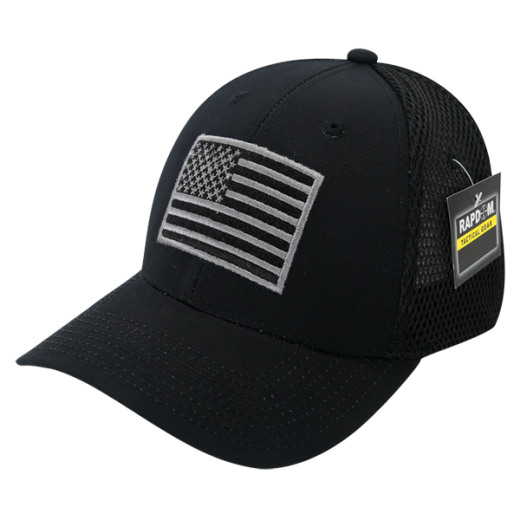Graphic Ripstop Airmesh, Usa, Black