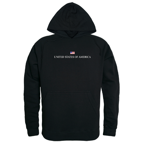 Graphic Pullover Sweatshirt - Black, USA Made by Rapid Dominance Corporation