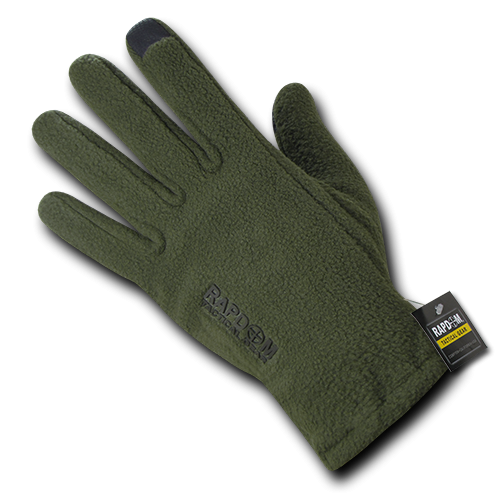 Polar Fleece Gloves - Olive Drab, 2x