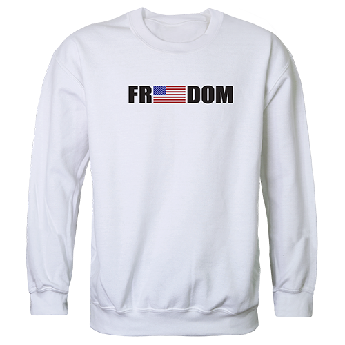 Graphic Crewneck, Freedom, White, s