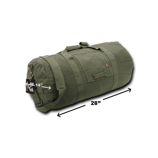 Rapid Dominance Corporation Olive Side Zip Duffle Bag
