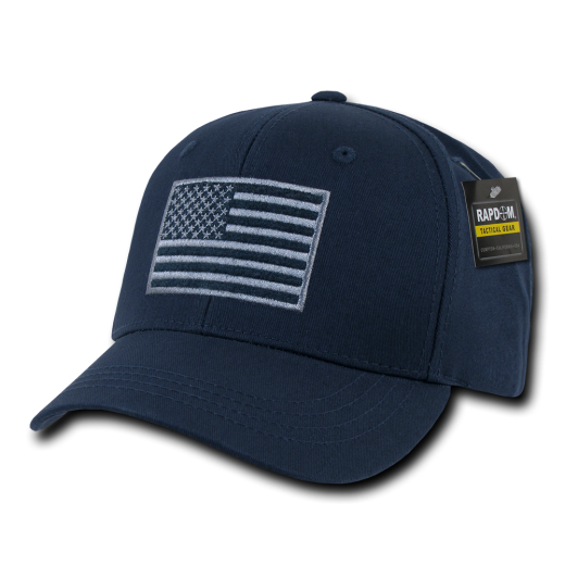 Embroidered Operator Cap, USA, Navy