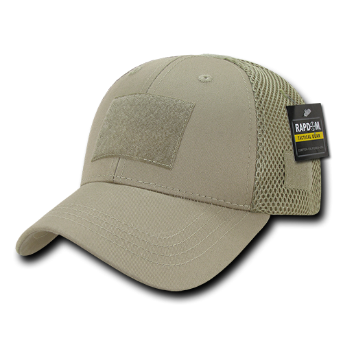 Low Crown Mesh Tactical Cap, Khaki