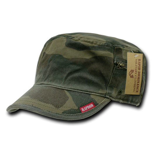 Adjustable Patrol Caps with Zipper, Wood