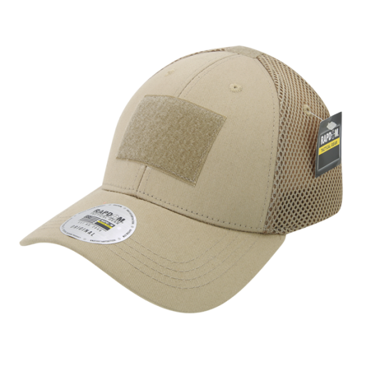 Tactical Air Mesh Flex Cap - Khaki, S/M - Rapid Dominance Corporation