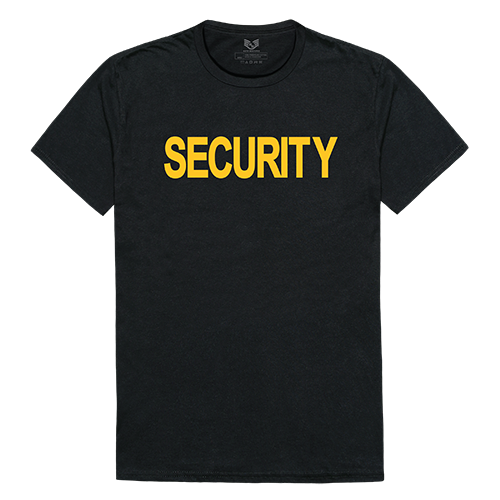 Relaxed Graphic T's - Security 2, Black, XL