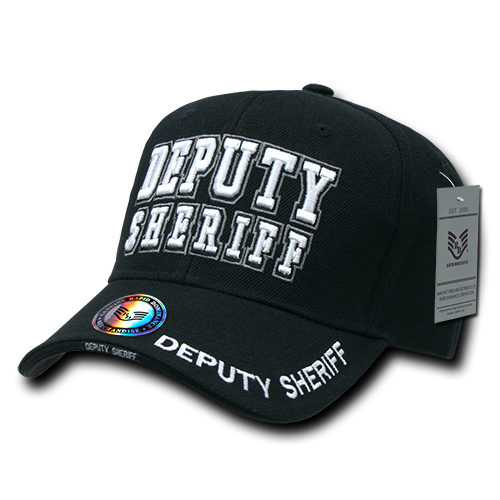 Deluxe Law Enforcement Cap, Dep. Sher., Black