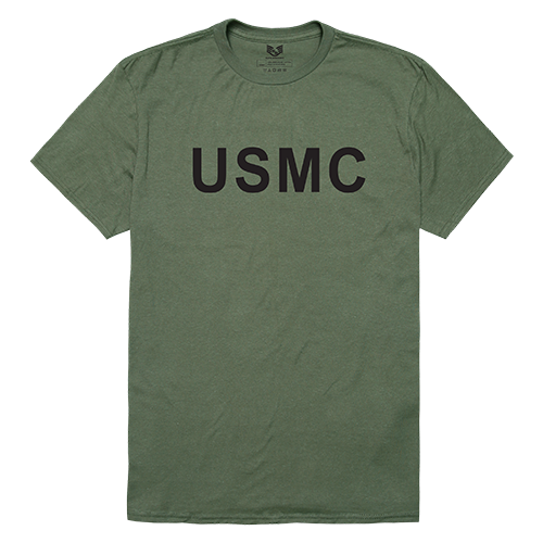 Relaxed Graphic T's, USMC, Olive, L
