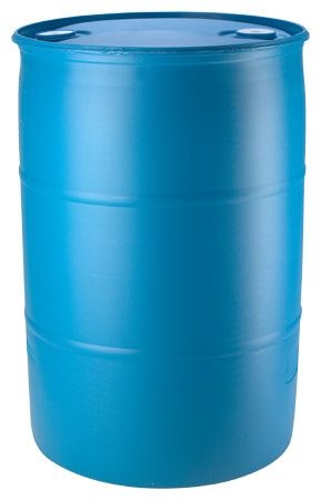 Water Storage Drum 55 Gal Blue Poly