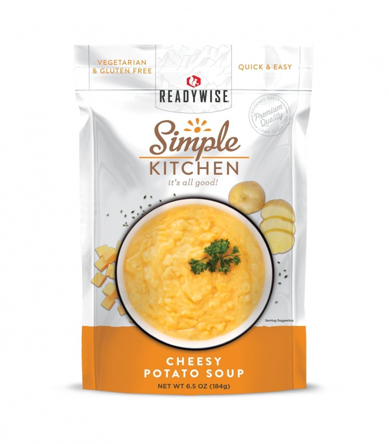 Simple Kitchen Cheesy Potato Soup - 24 Servings (Six Pouches, 4 Servings Per Pouch)