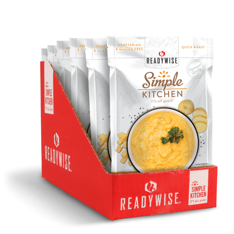 Simple Kitchen Cheesy Potato Soup - 24 Servings (Six Pouches, 4 Servings Per Pouch)