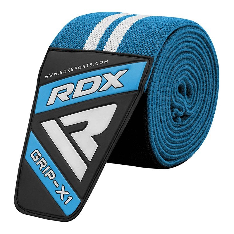 Rdx K4 Weightlifting Knee Wraps Sky Blue