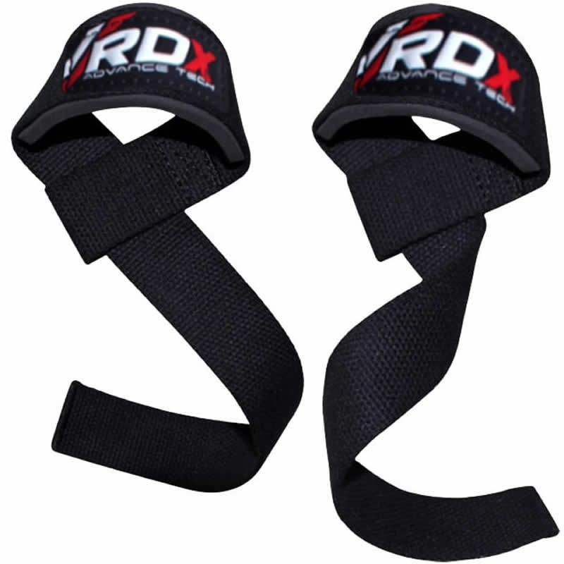 Rdx W1 Sweat-Wicking Gym Straps For Weightlifting Workouts Black