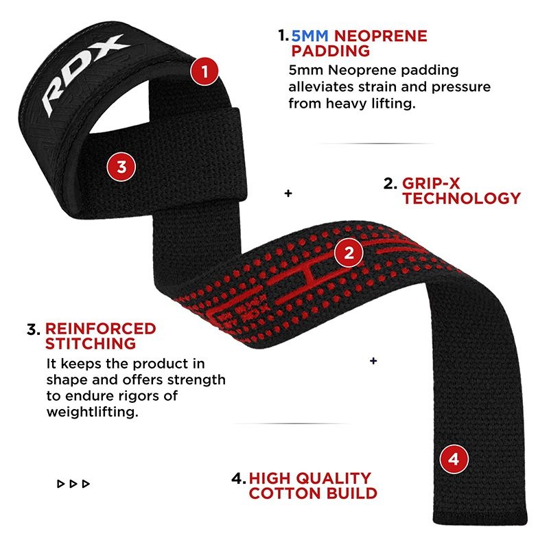 Rdx S4 Weightlifting Wrist Straps