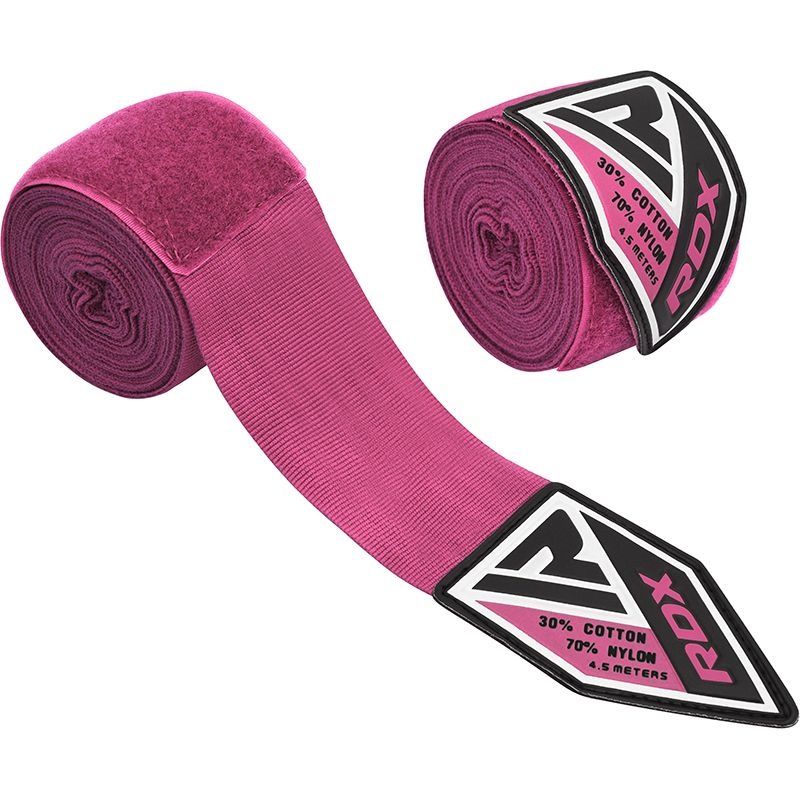 Rdx Rp 4.5M Pink Women Pro Hand Wraps Tape For Boxing, Mma & Muay Thai