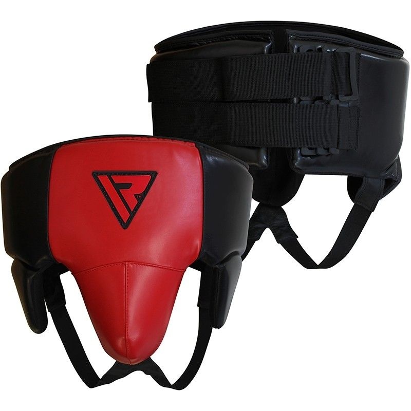 Rdx X3 No Foul Large Red Leather X Groin Guard