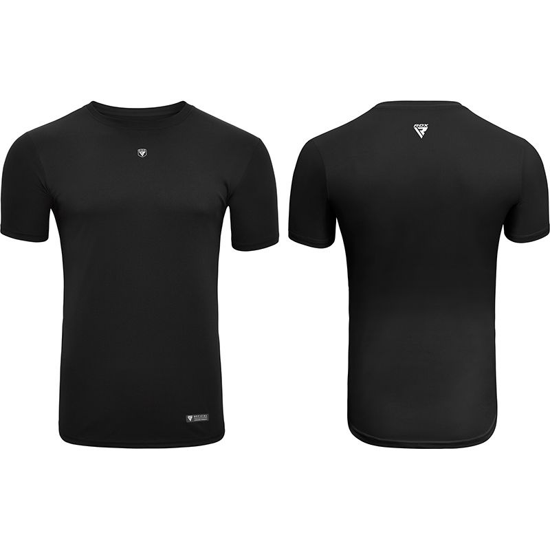 Rdx T2 Half Sleeves Polyester T-Shirt Black -Xl